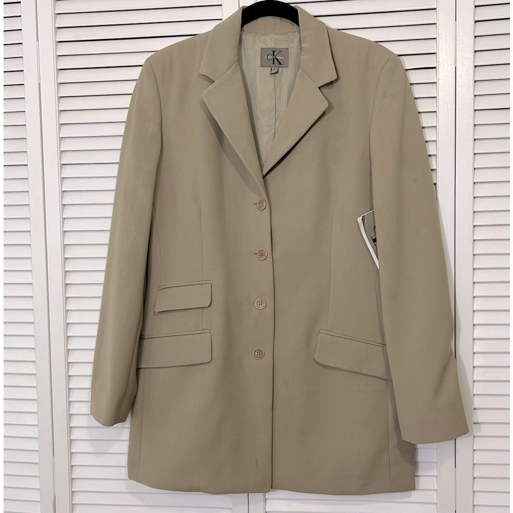 Calvin Klein Ladies Size 12 NWT Beige Jacket